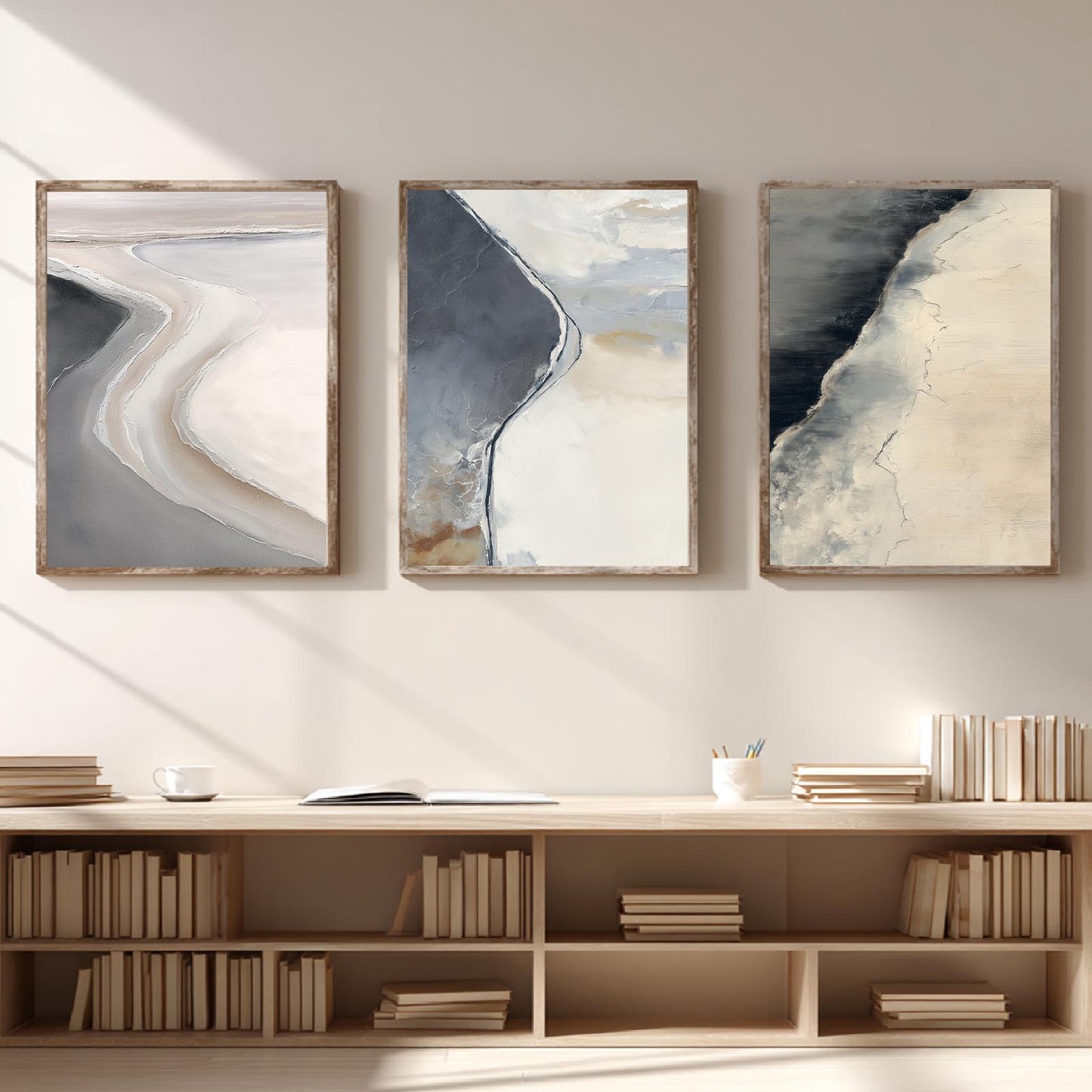 Black Beige Abstract