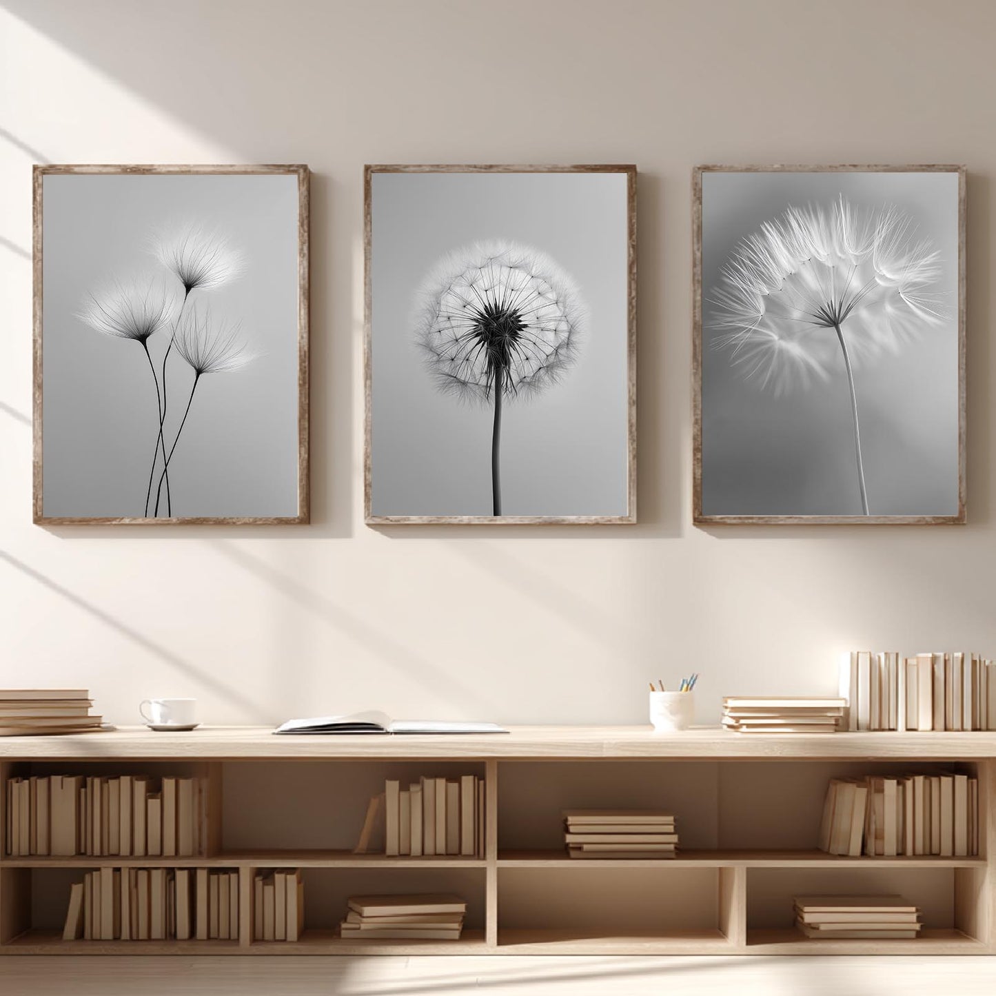 Black and White Dandelion