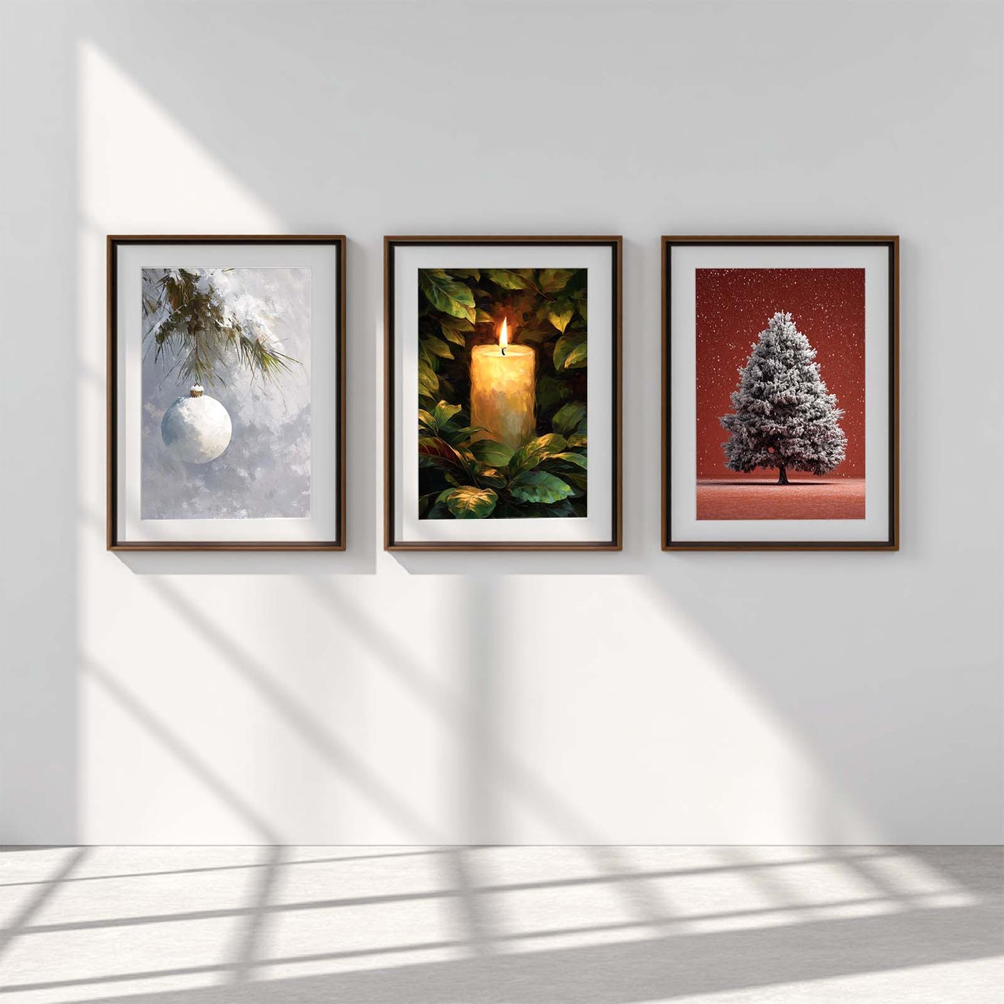 Abstract landscape Snow Winter Christmas