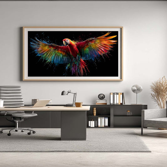 Abstract Animal Colorful Parrot