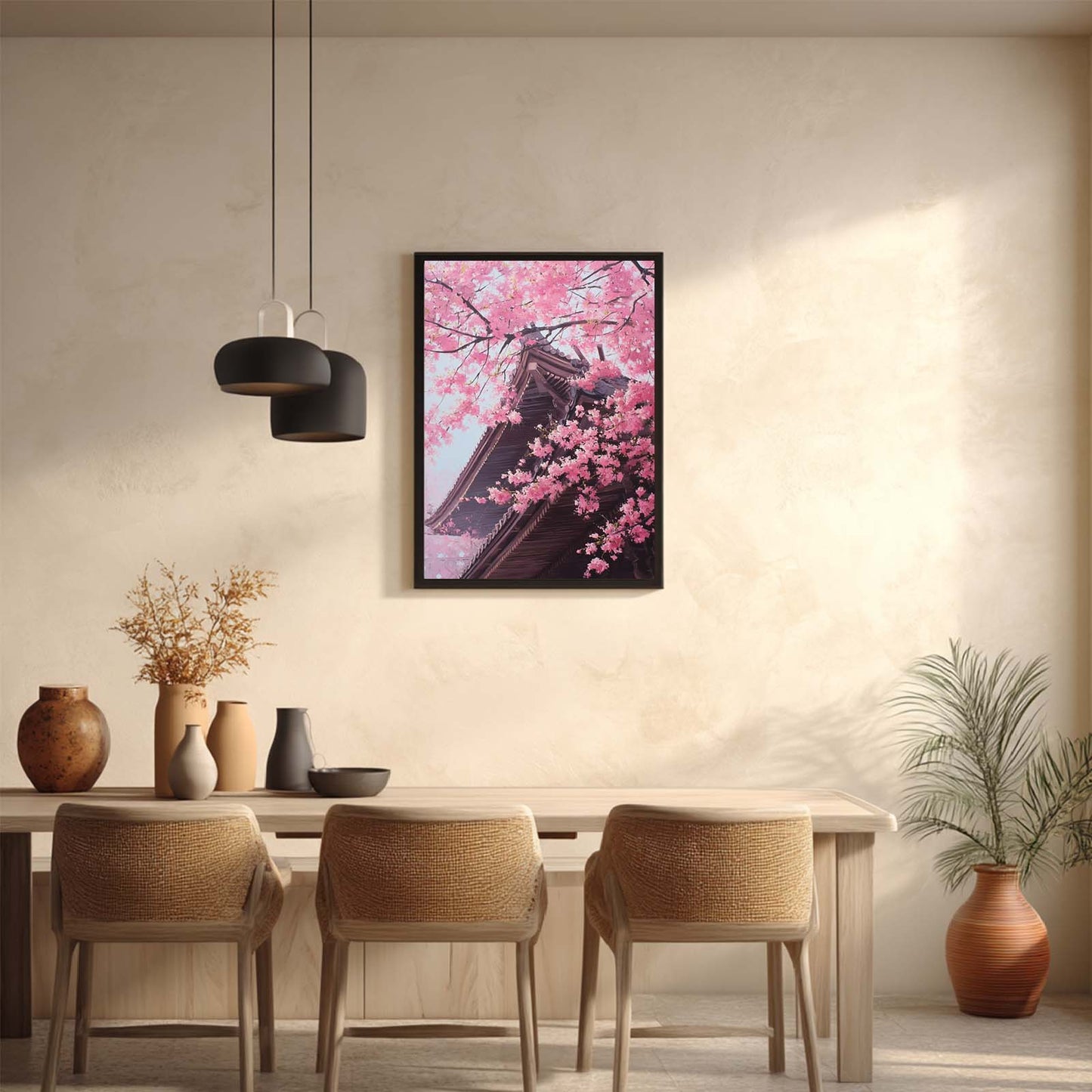 Japanese Style Spring Cherry Blossoms