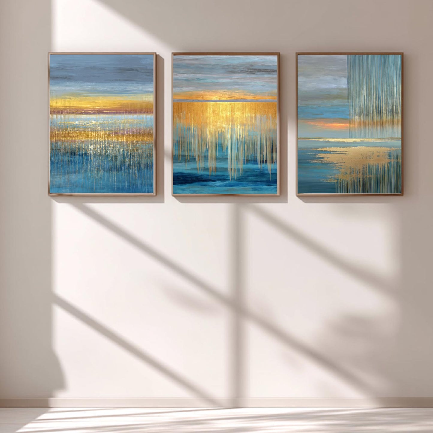 Sunset Ocean Abstract Landscape