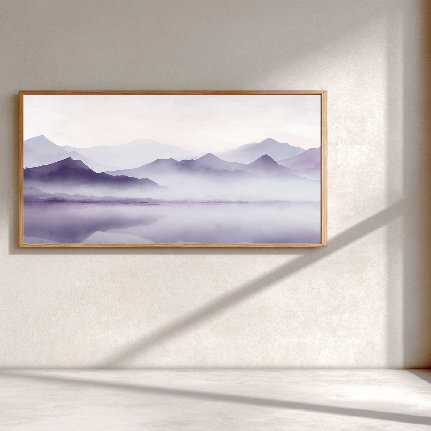 Abstract Purple Mountain Landscape