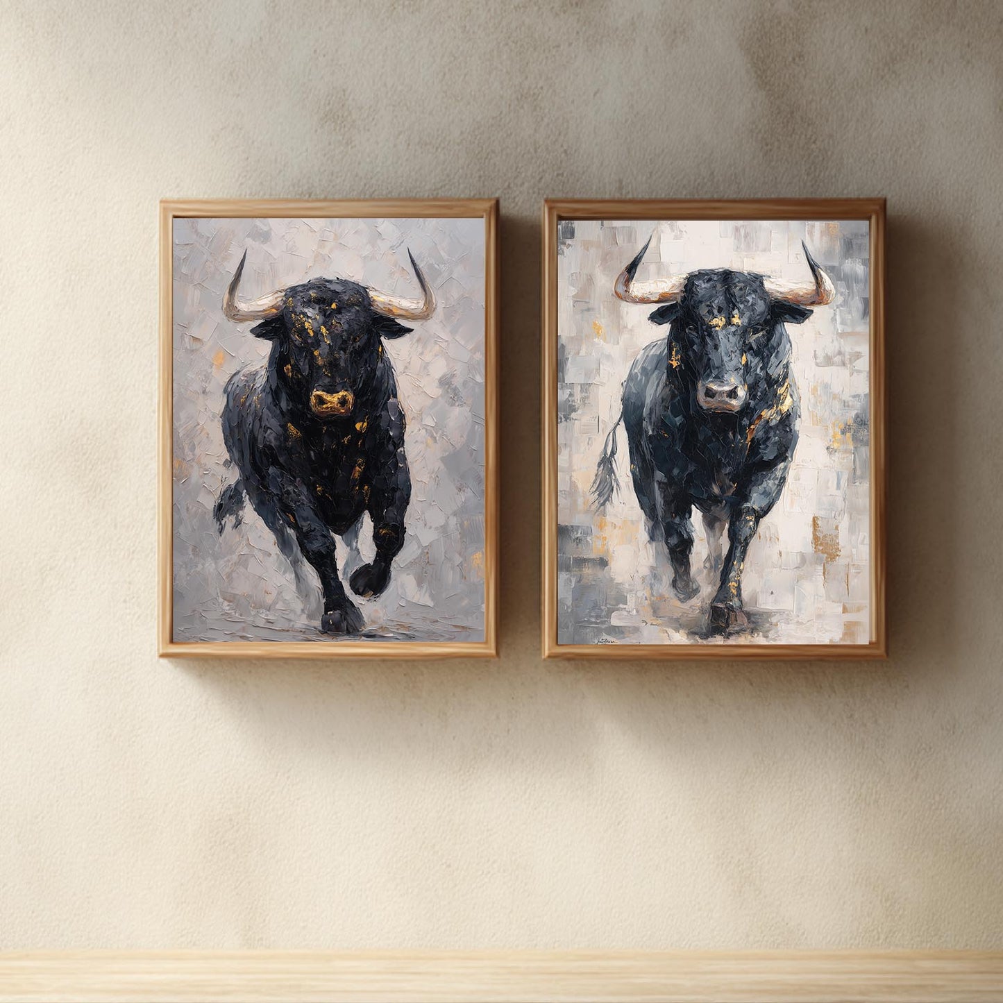Abstract Animal Cow Black and White