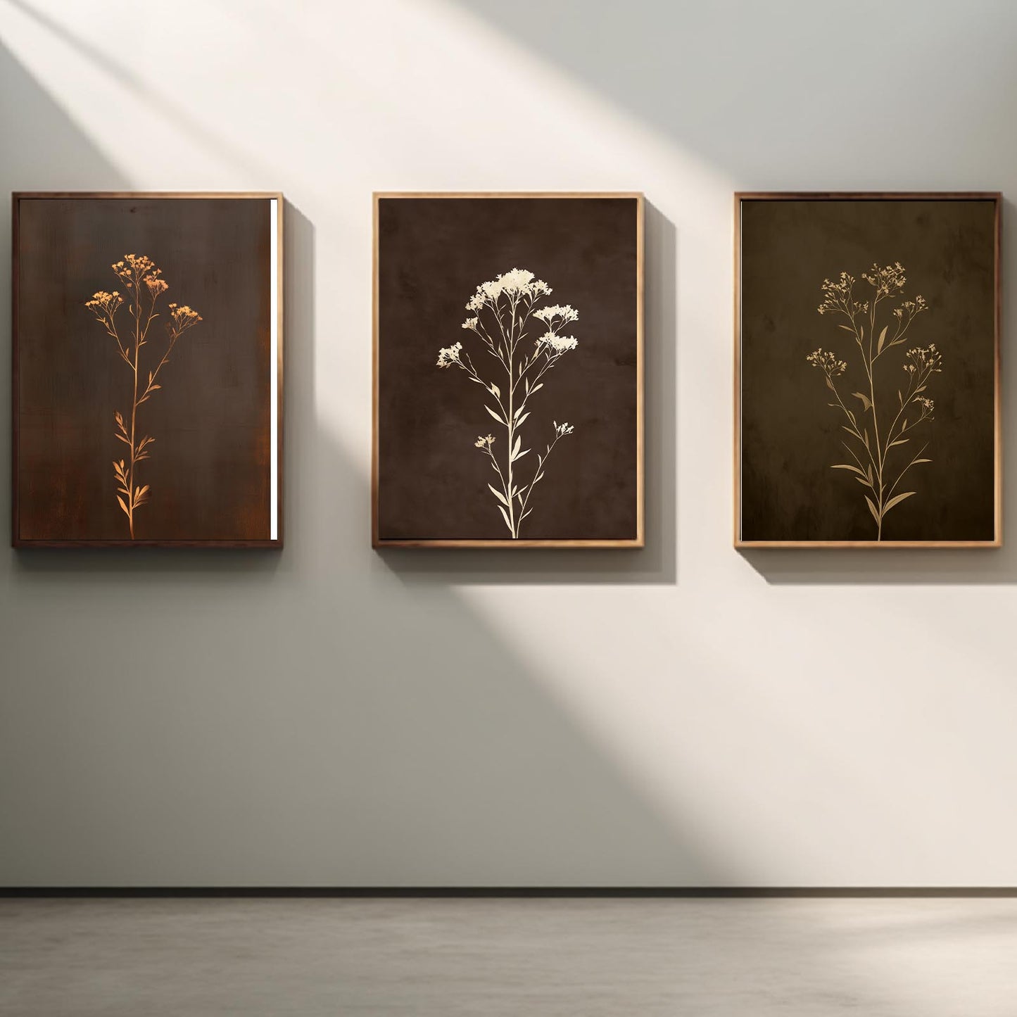 Abstract Beige Plant