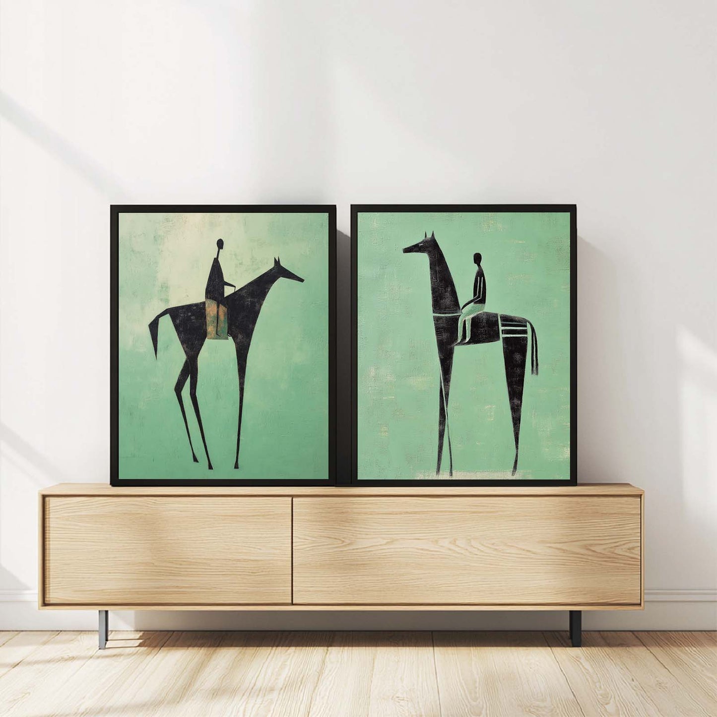 Abstract Oil Painting Horse