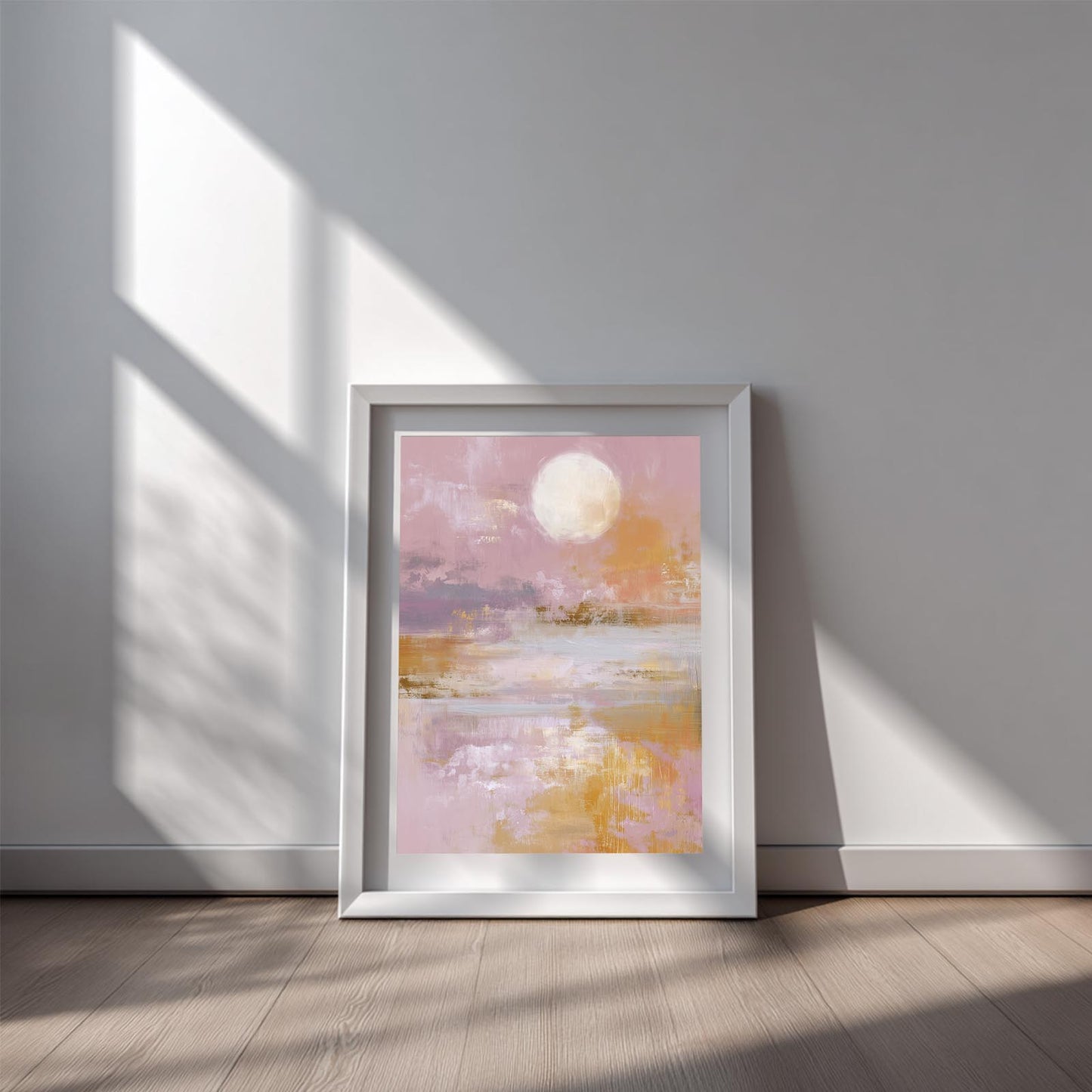 Abstract Pink Moon