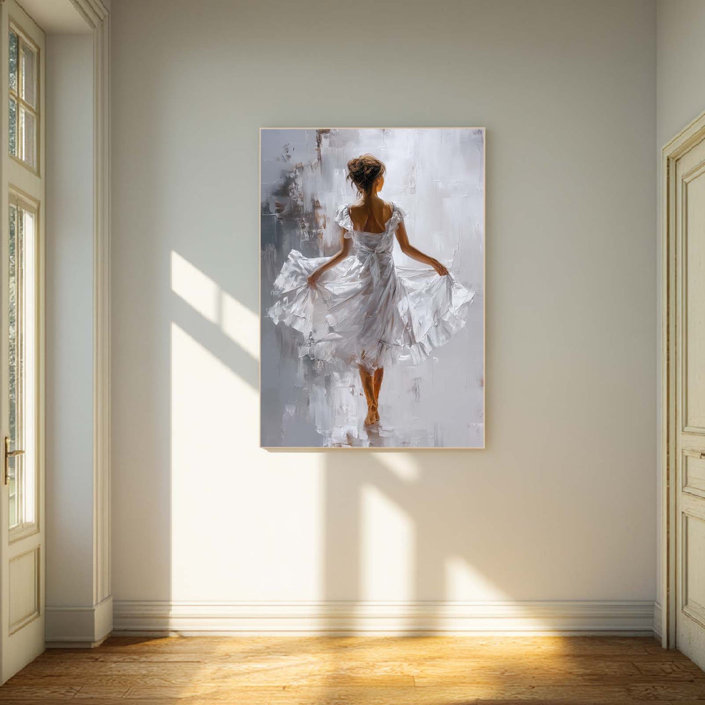 Abstract Oil Painting Ballet Girl