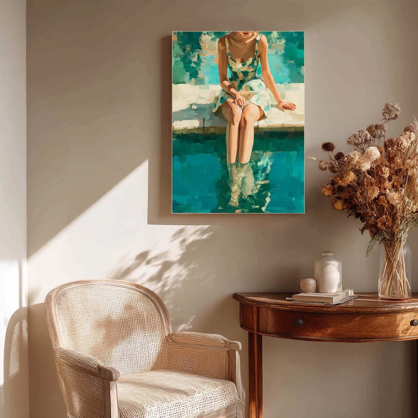 Summer Girl Abstract Wall Art