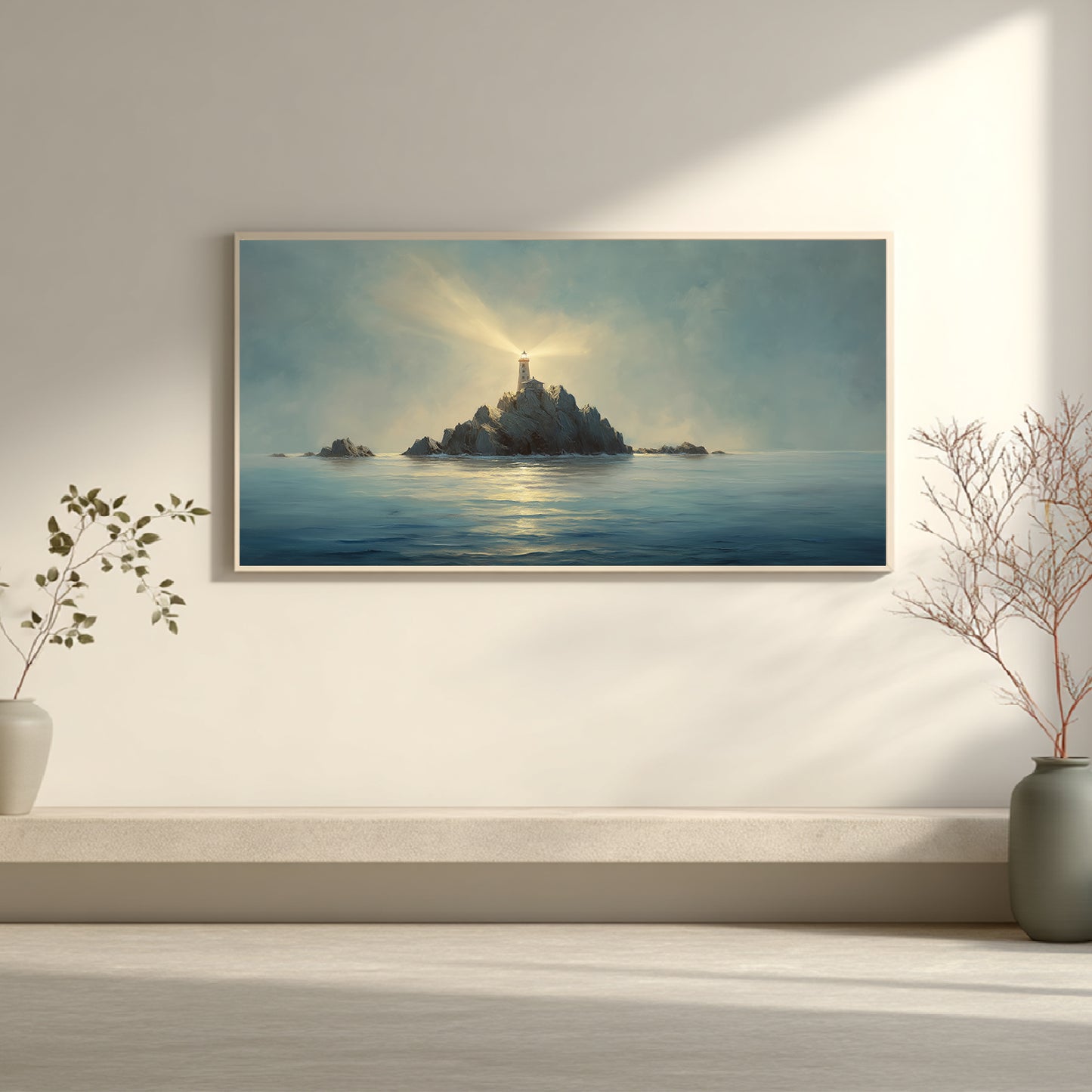Abstract Landscape The Sea Lighthouse