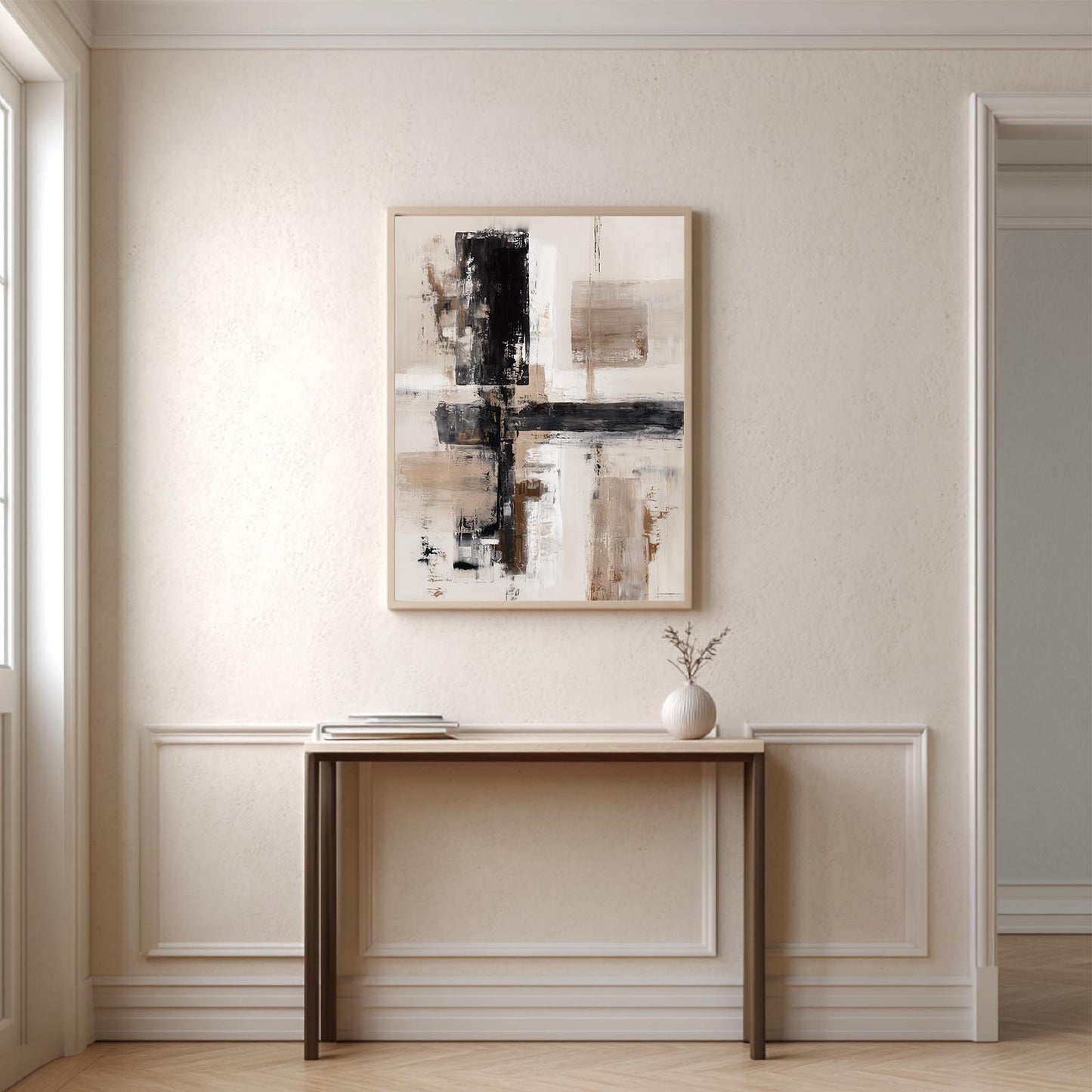 Abstract Beige Brown