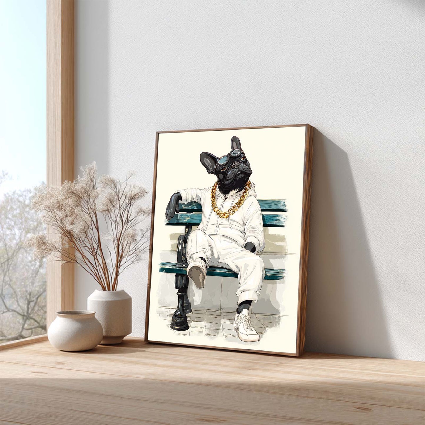 Abstract Funny Animals French Bulldog