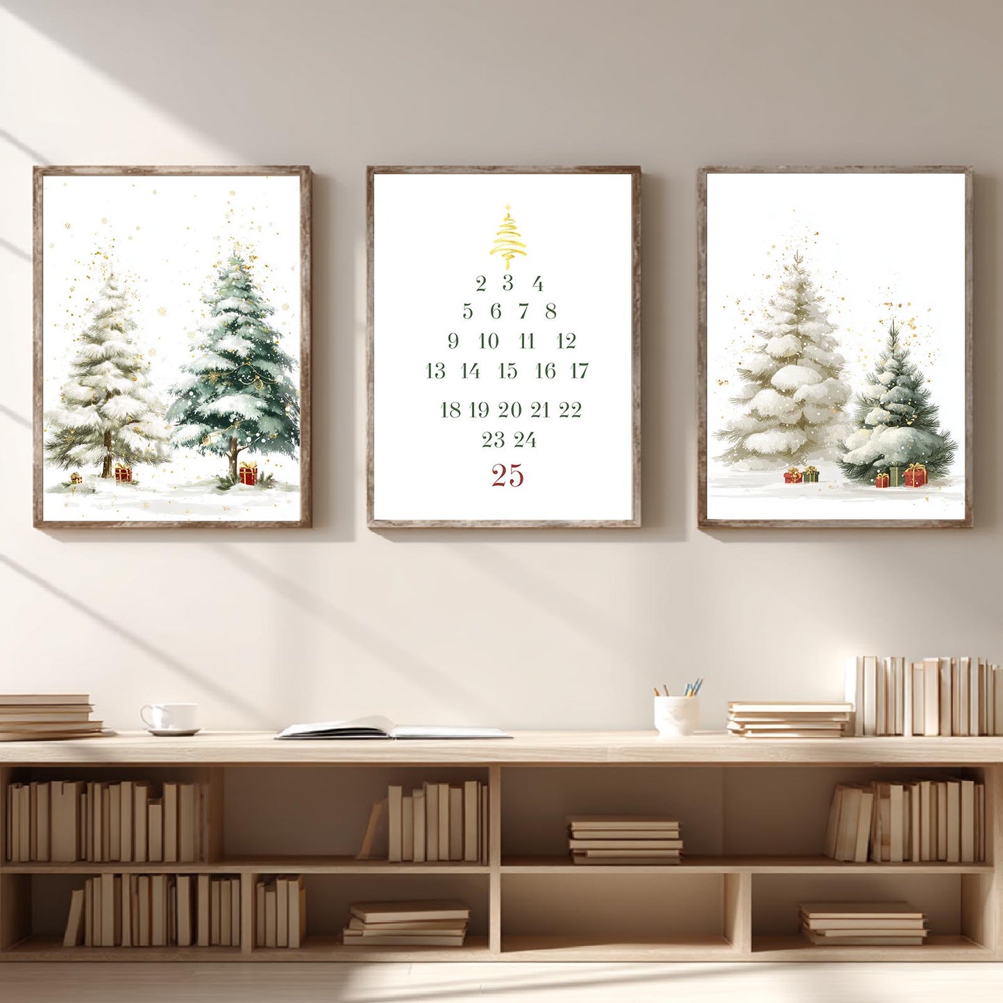Modern Merry Christmas Abstract