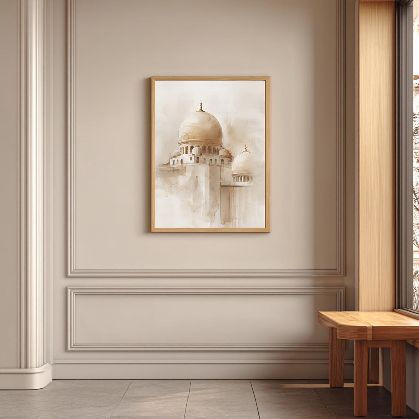 Abstract Beige Islamic Architecture