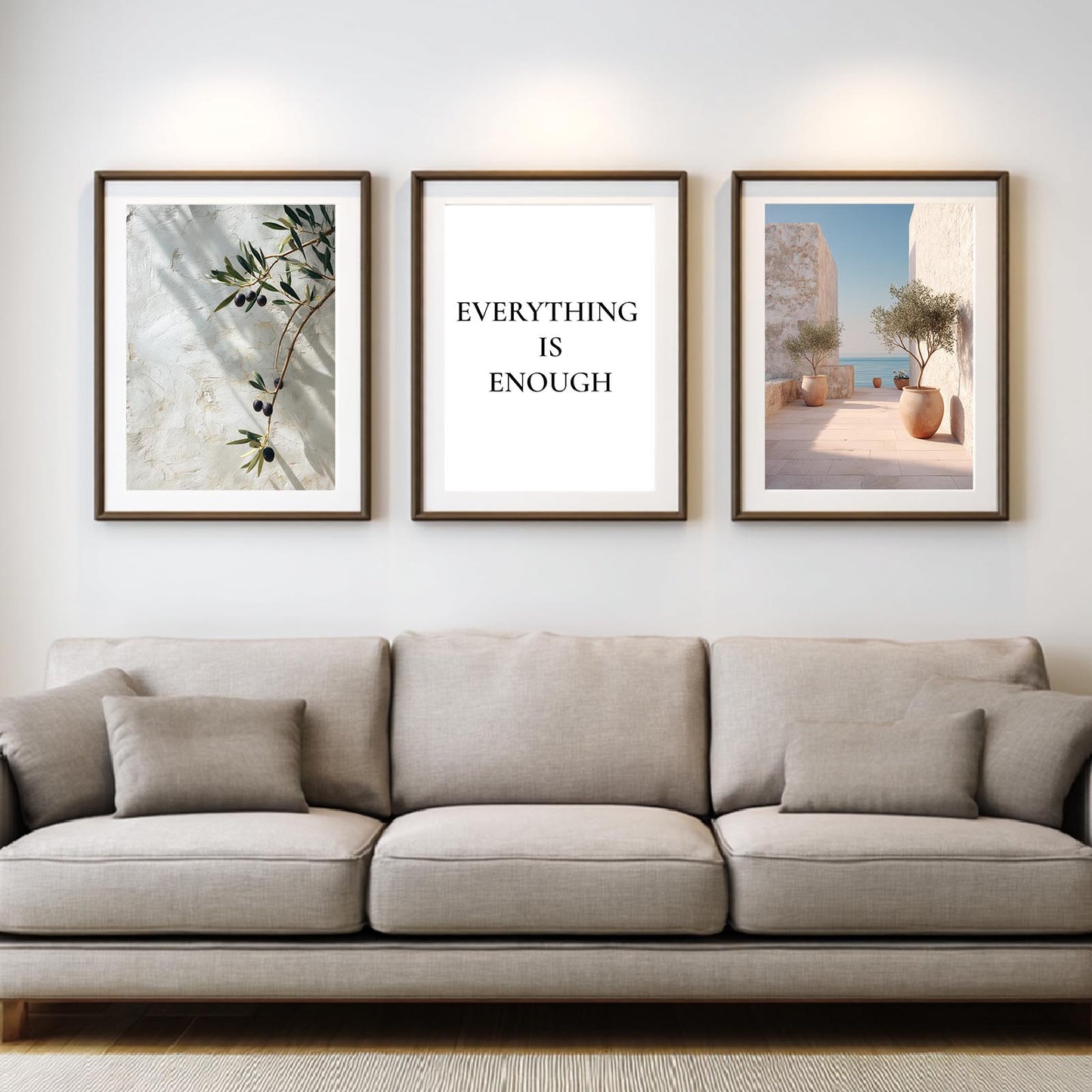Modern Mediterranean Courtyard Olive Tree