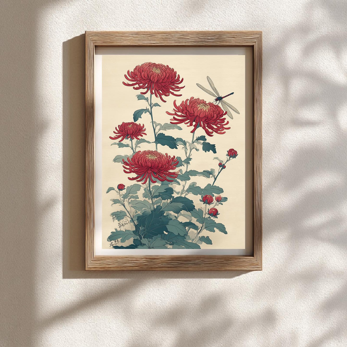Chrysanthemum Dragonfly Abstract