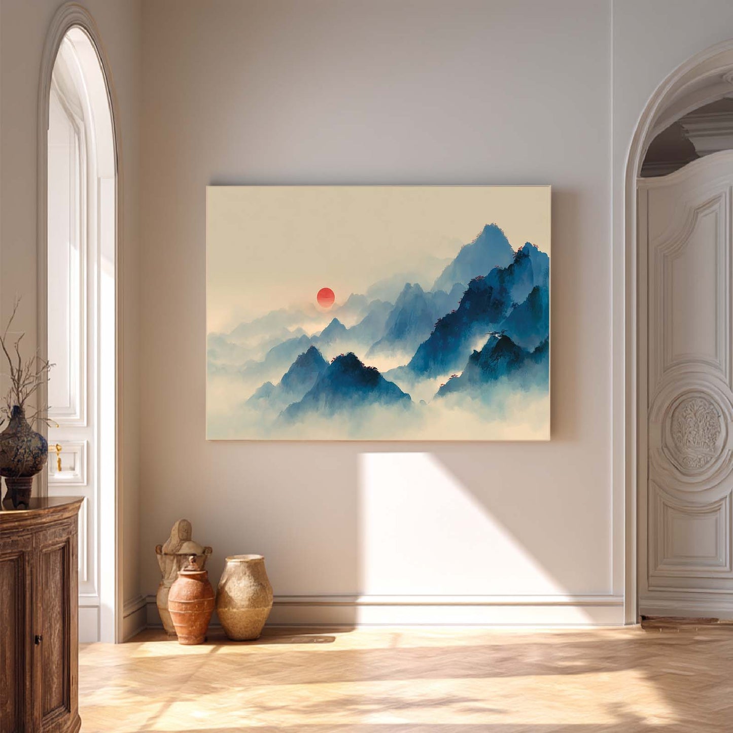Abstract Landscape Sunrise Mountains