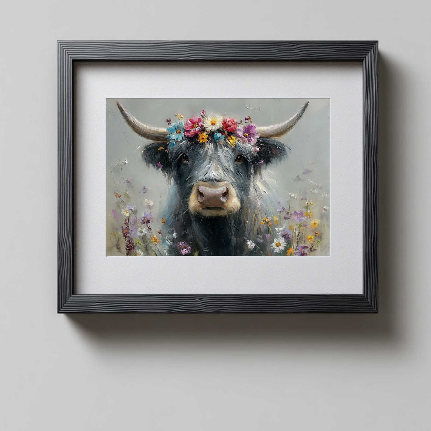 Abstract Animal Highland Cattle