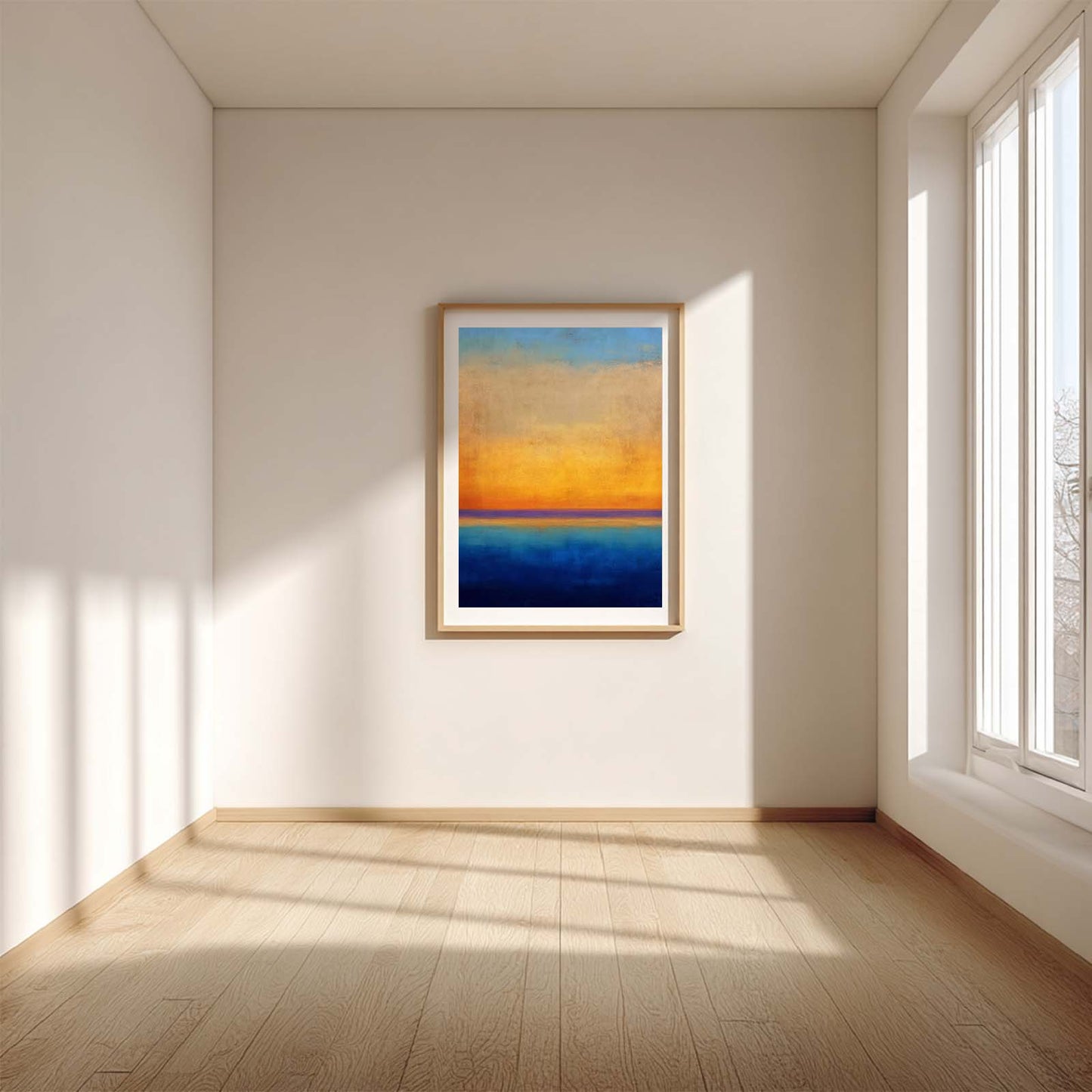 Canvas Painting Abstract Sunrise Wall Art Pictures for Living Room Bedroom Decoration Canvas Pictures Poster Frameless