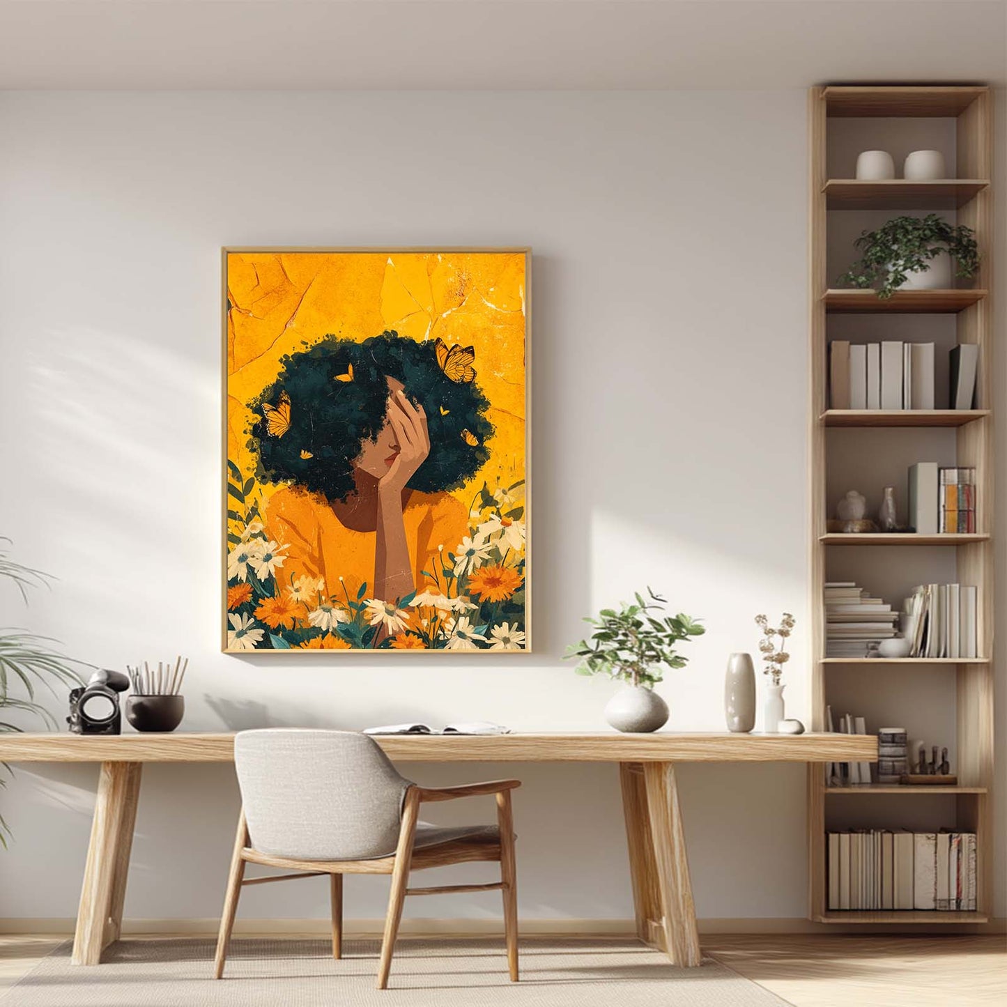 Abstract Butterfly African Girl