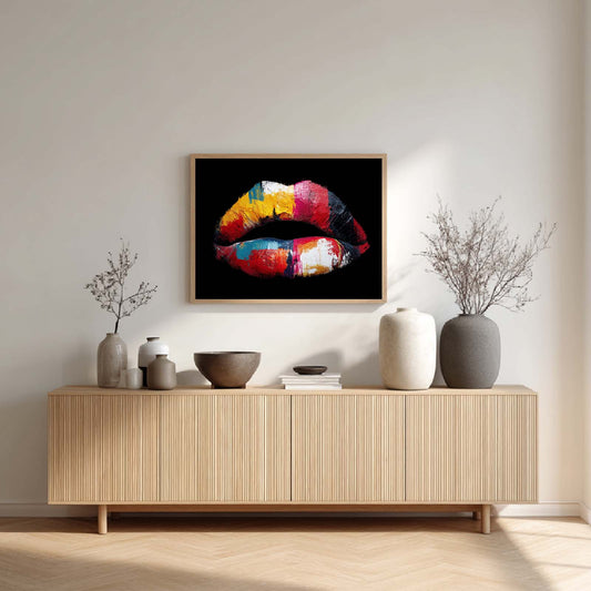 Colored Lips Abstract