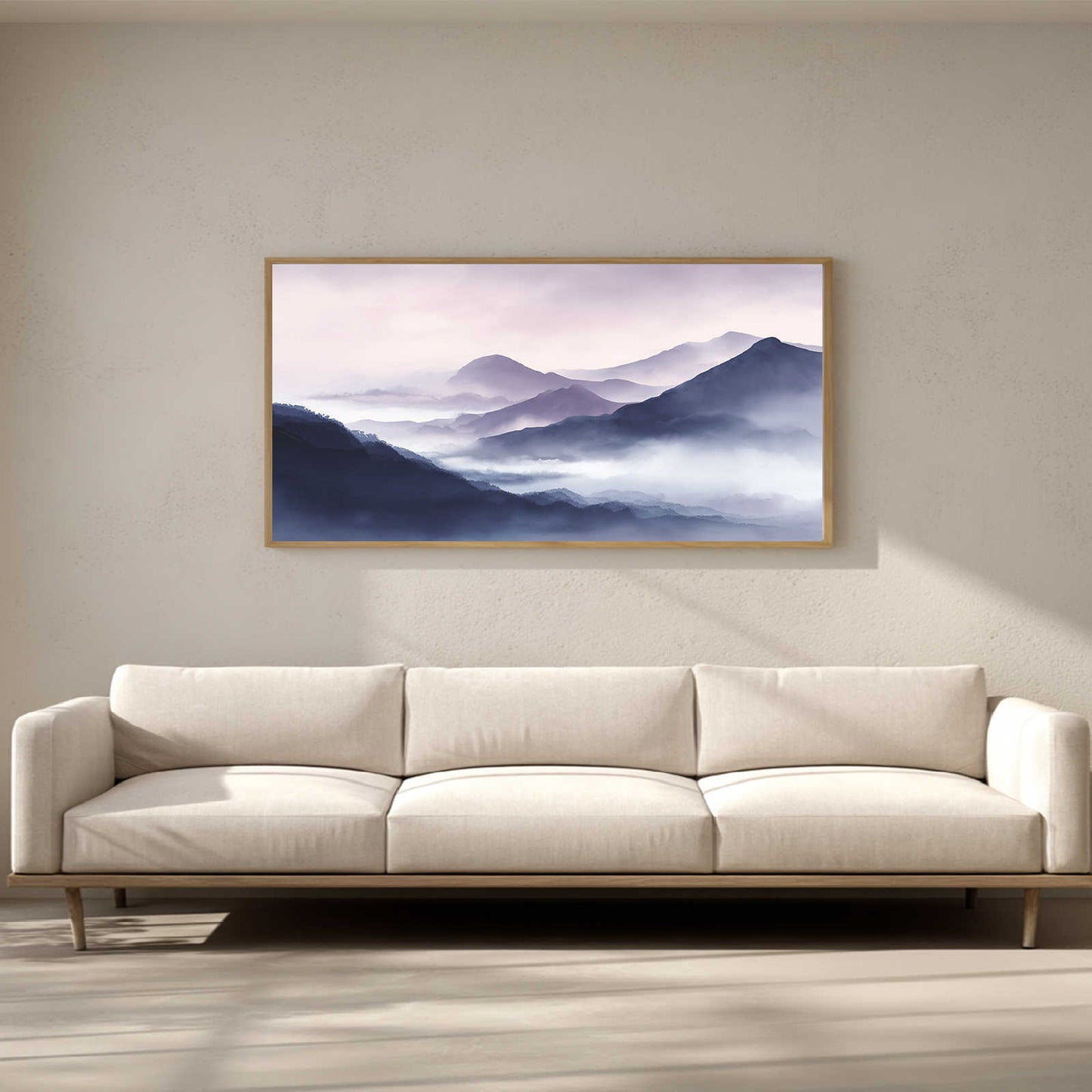 Abstract Purple Mountain Landscape