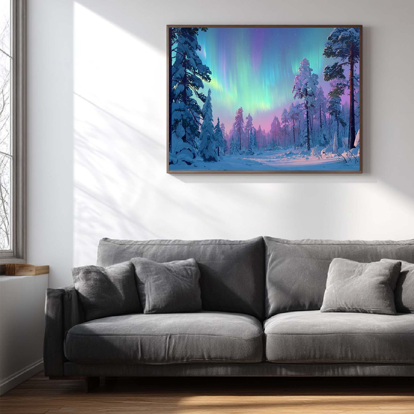 Abstract Landscape Aurora