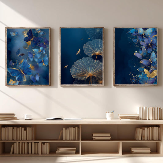 Blue Butterfly Plant Abstract