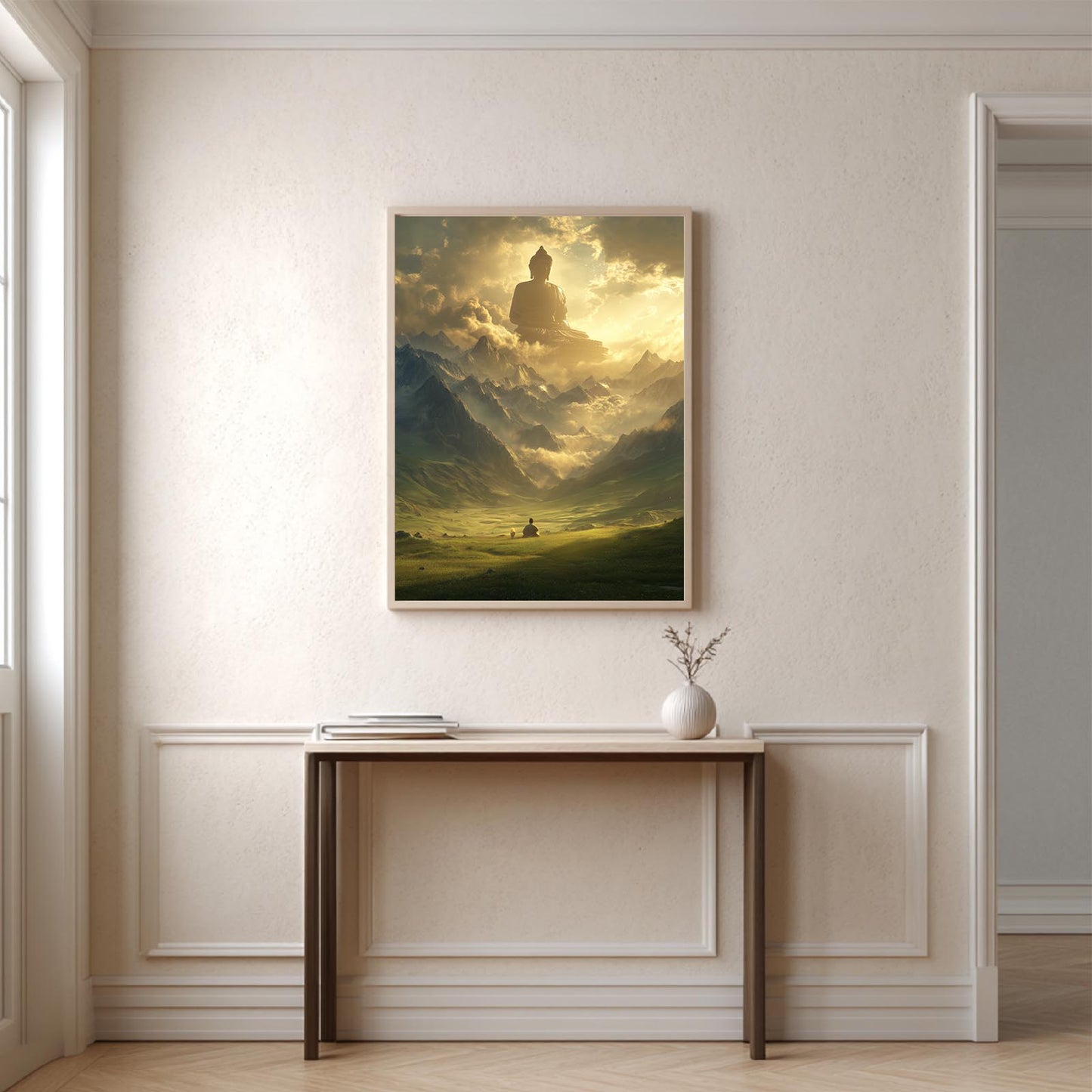 Modern Buddha Zen Abstract