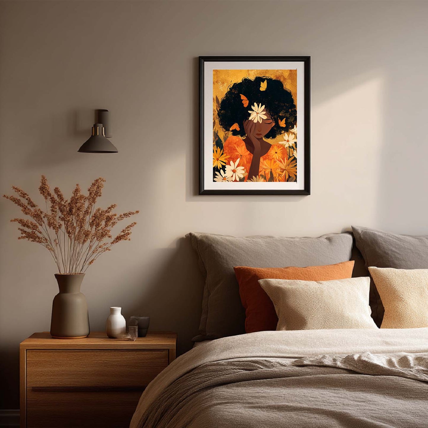 Abstract Butterfly African Girl