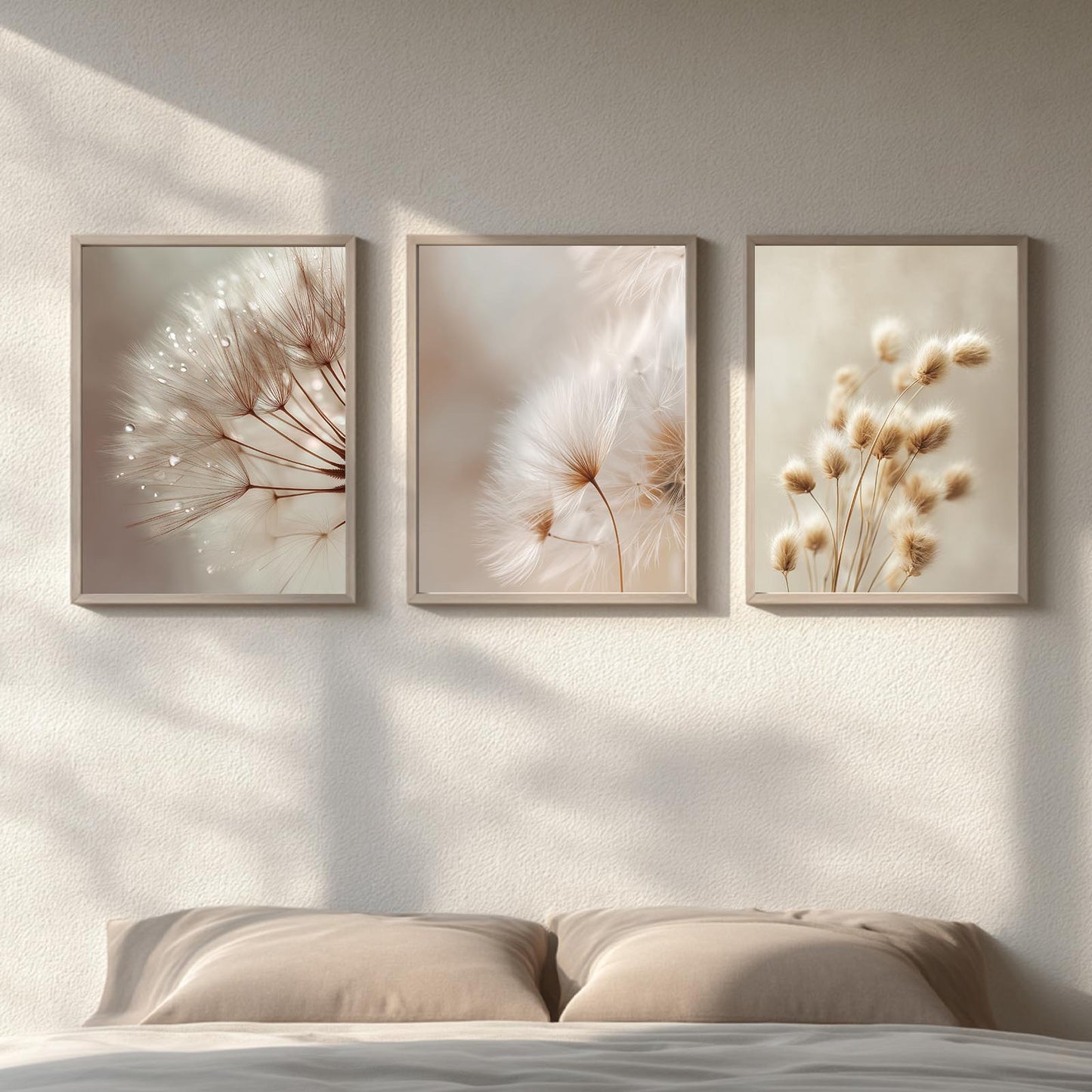 Modern Beige Dandelion Pampas Grass