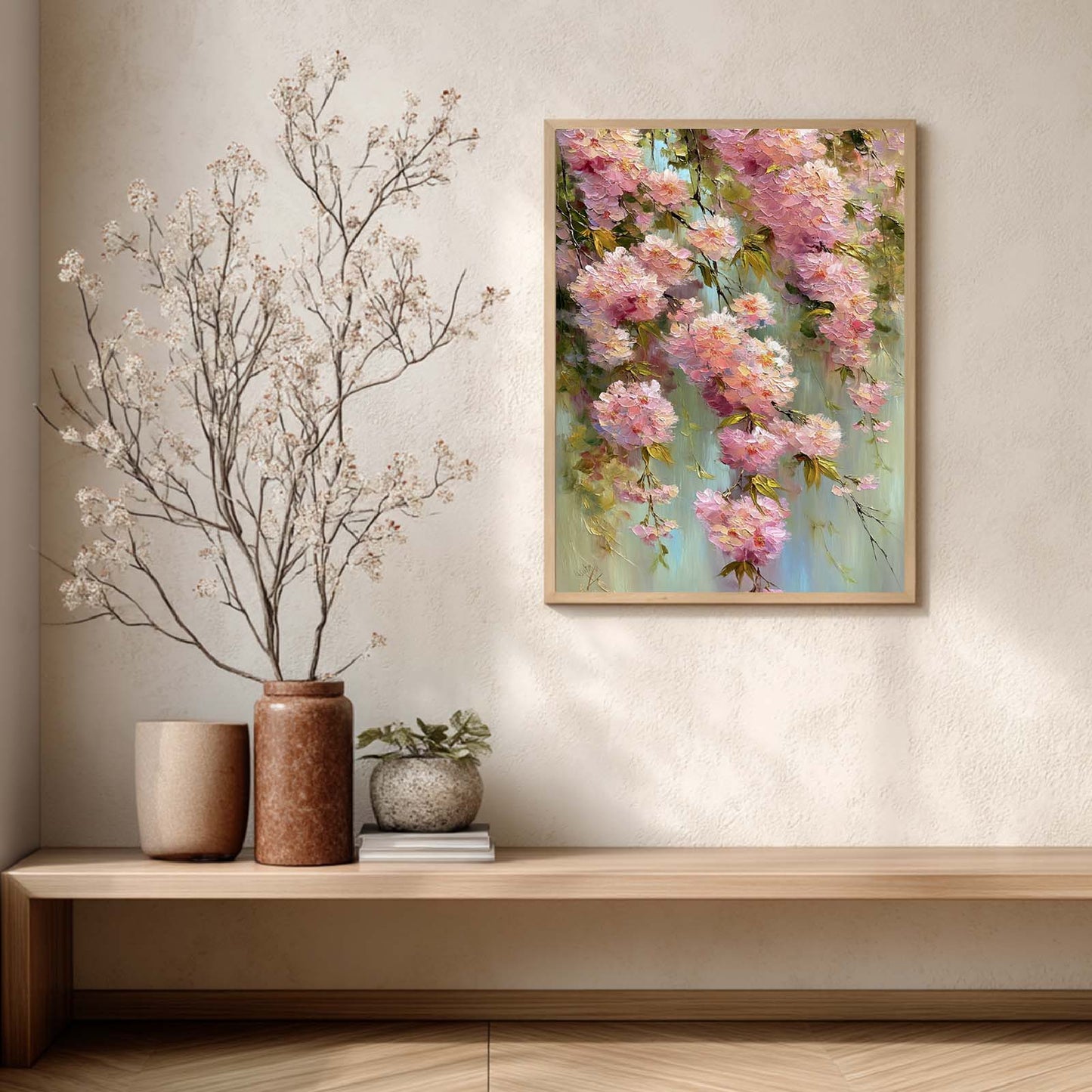 Abstract Spring Landscape Blooming Garden