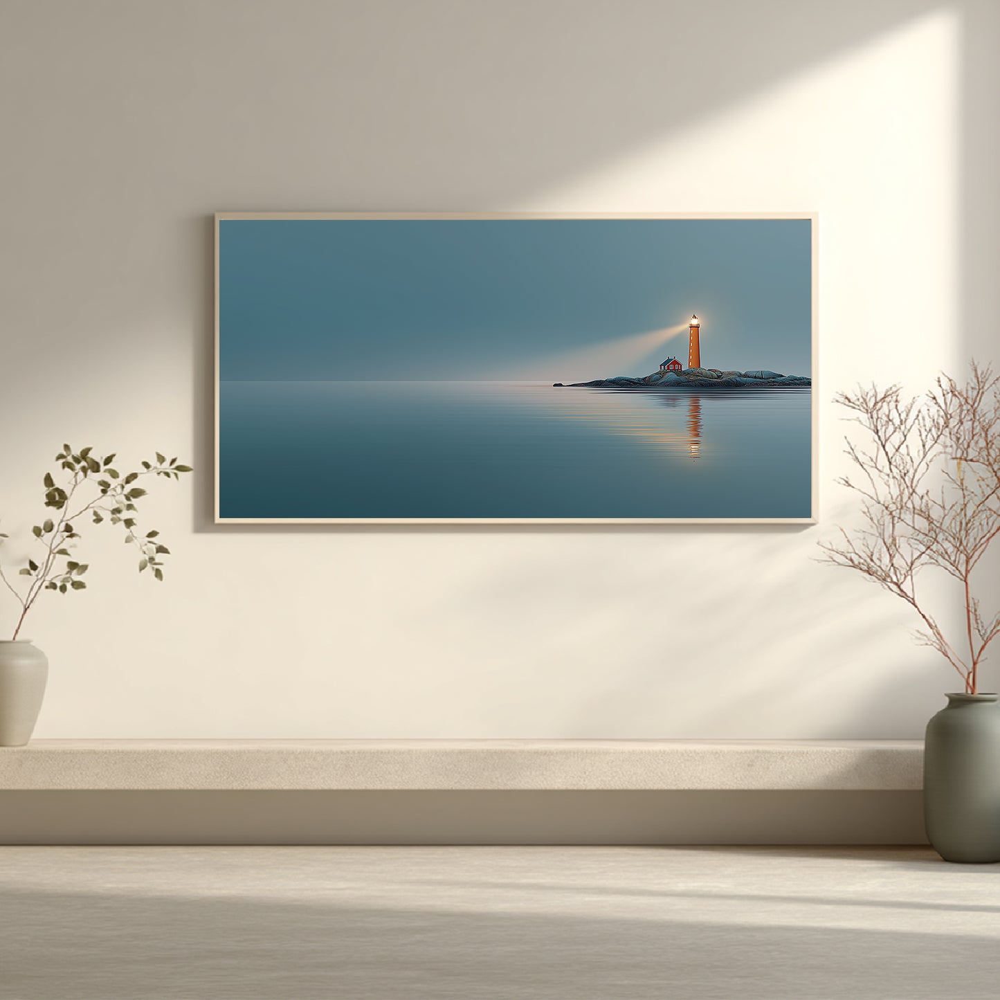 Abstract Landscape The Sea Lighthouse
