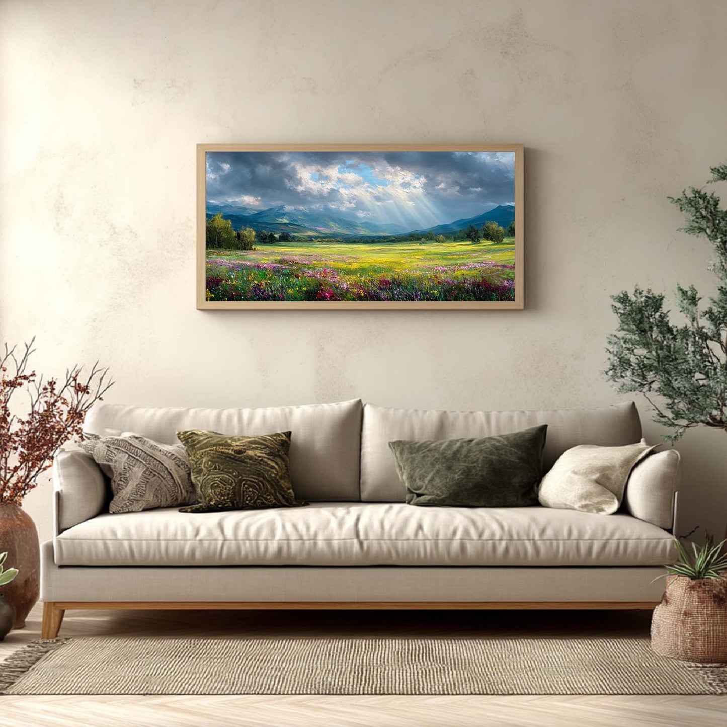 Abstract Landscape Prairie Sunshine