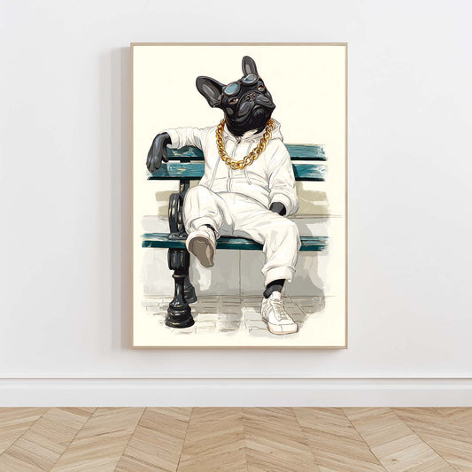 Abstract Funny Animals French Bulldog