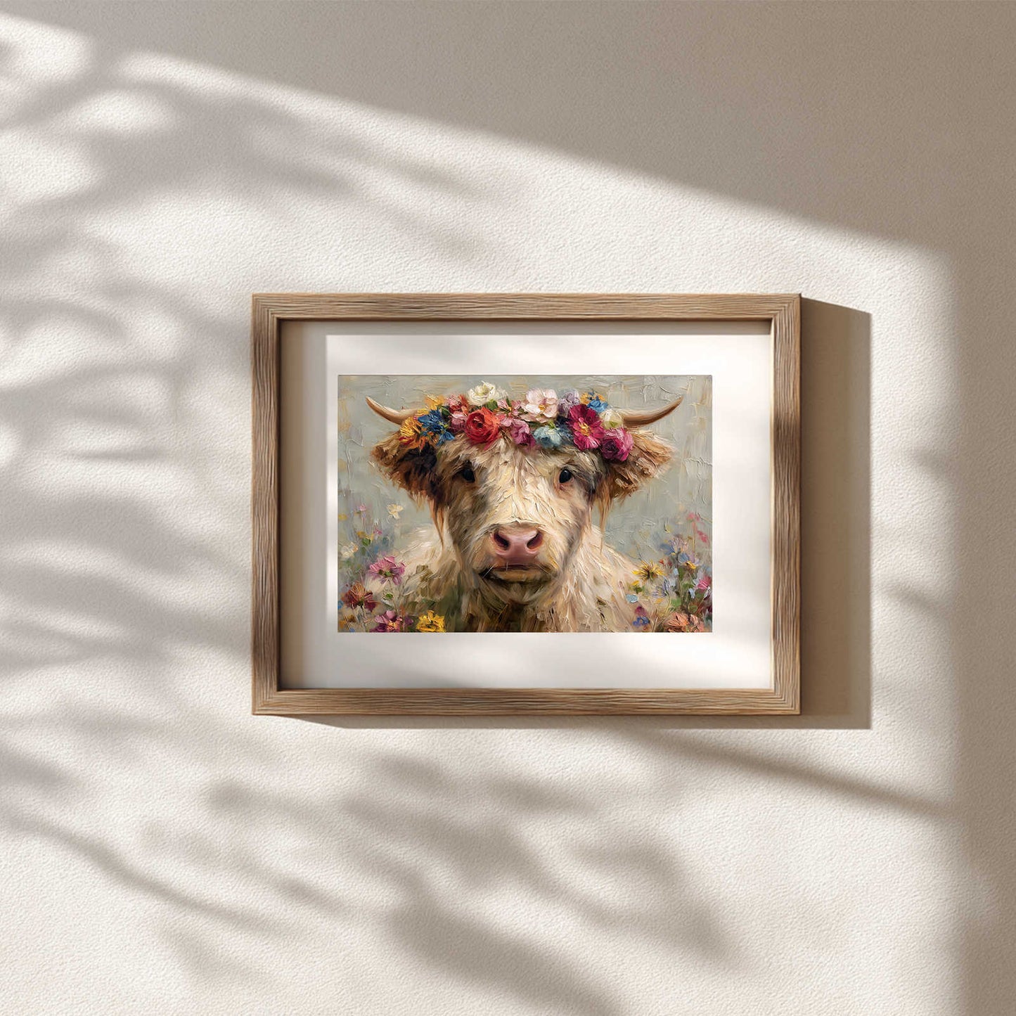 Abstract Animal Highland Cattle