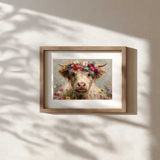 Abstract Animal Highland Cattle