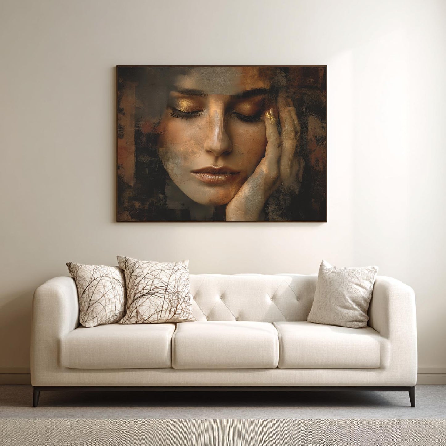 Abstract Beautiful Woman Portrait