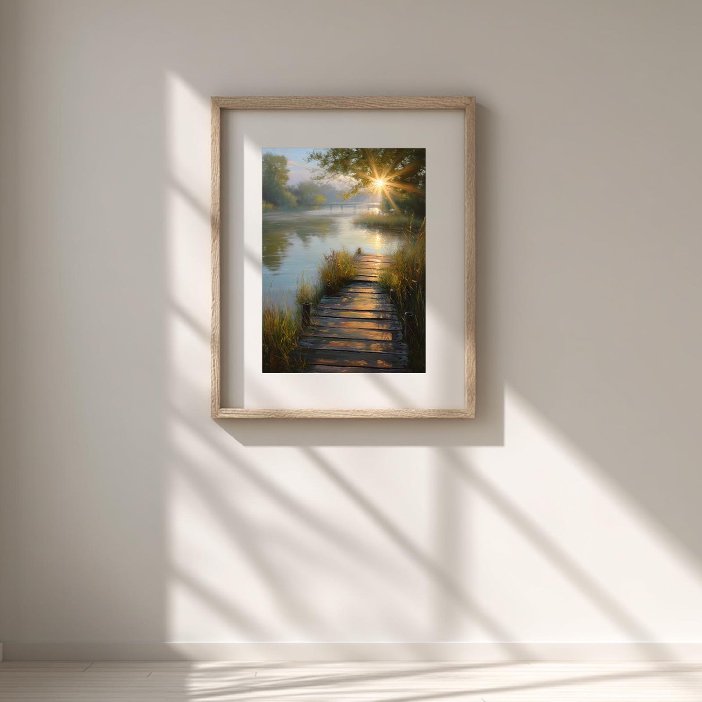 Sunrise Dock Abstract Landscape