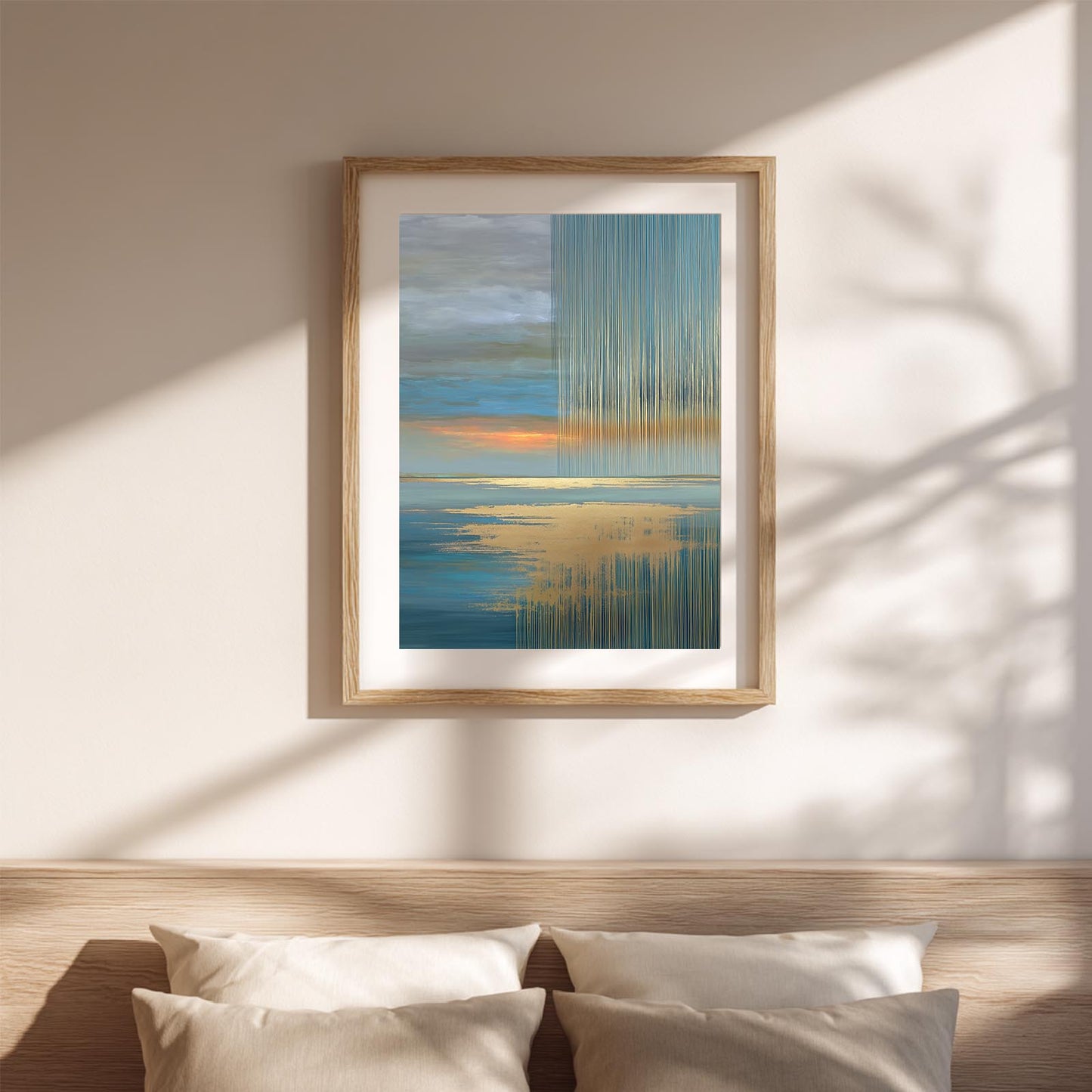Sunset Ocean Abstract Landscape