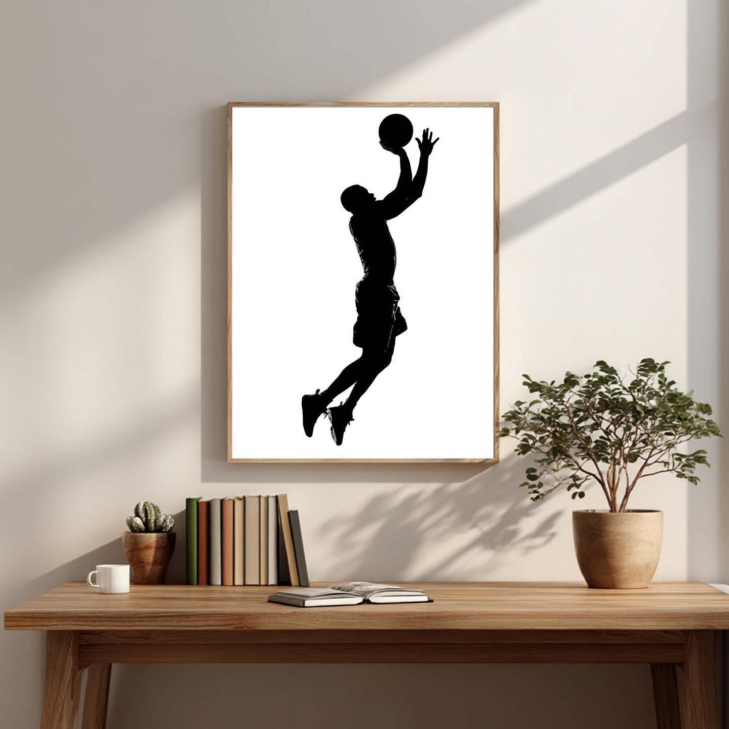 Black and White Basketball Sport