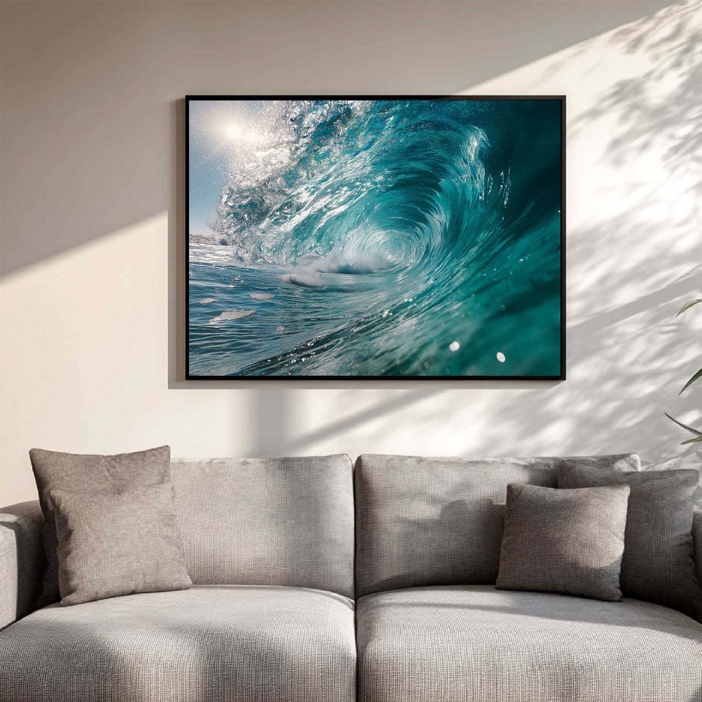 Modern Blue Sea Waves