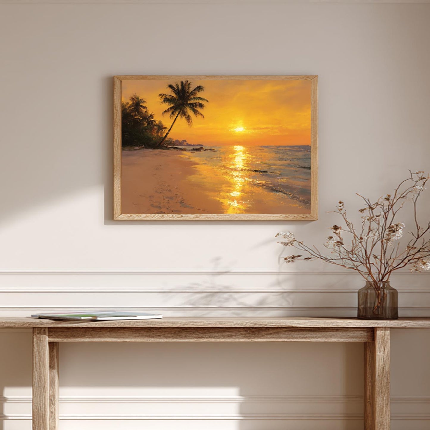 Beach Sunset Abstract Landscape