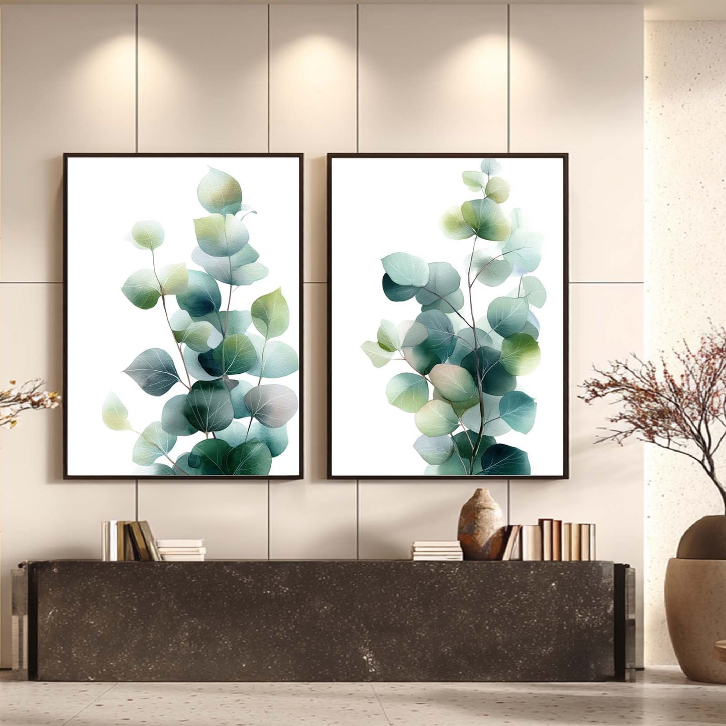 Abstract Plants Eucalyptus Leaves