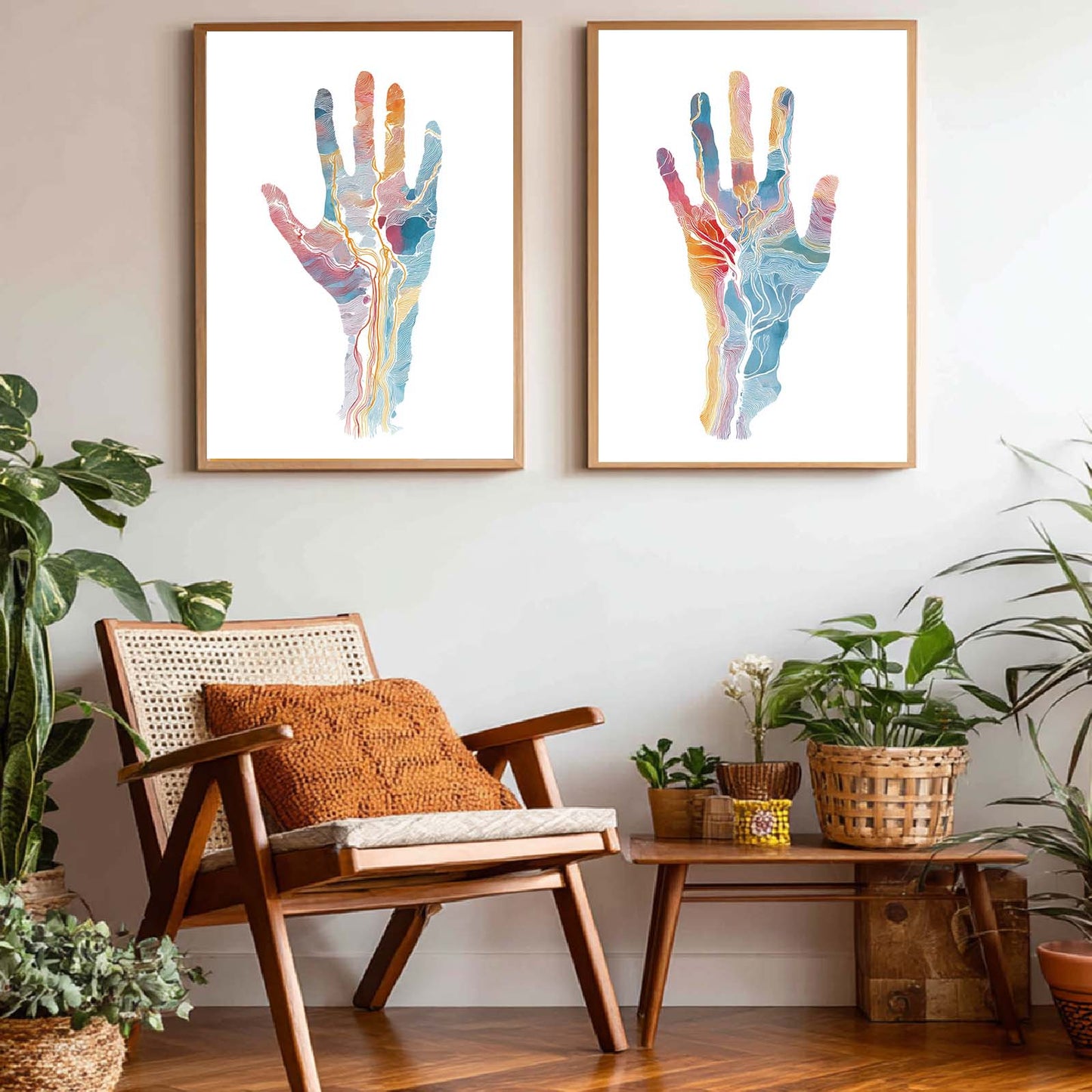Abstract Human Anatomy Watercolor