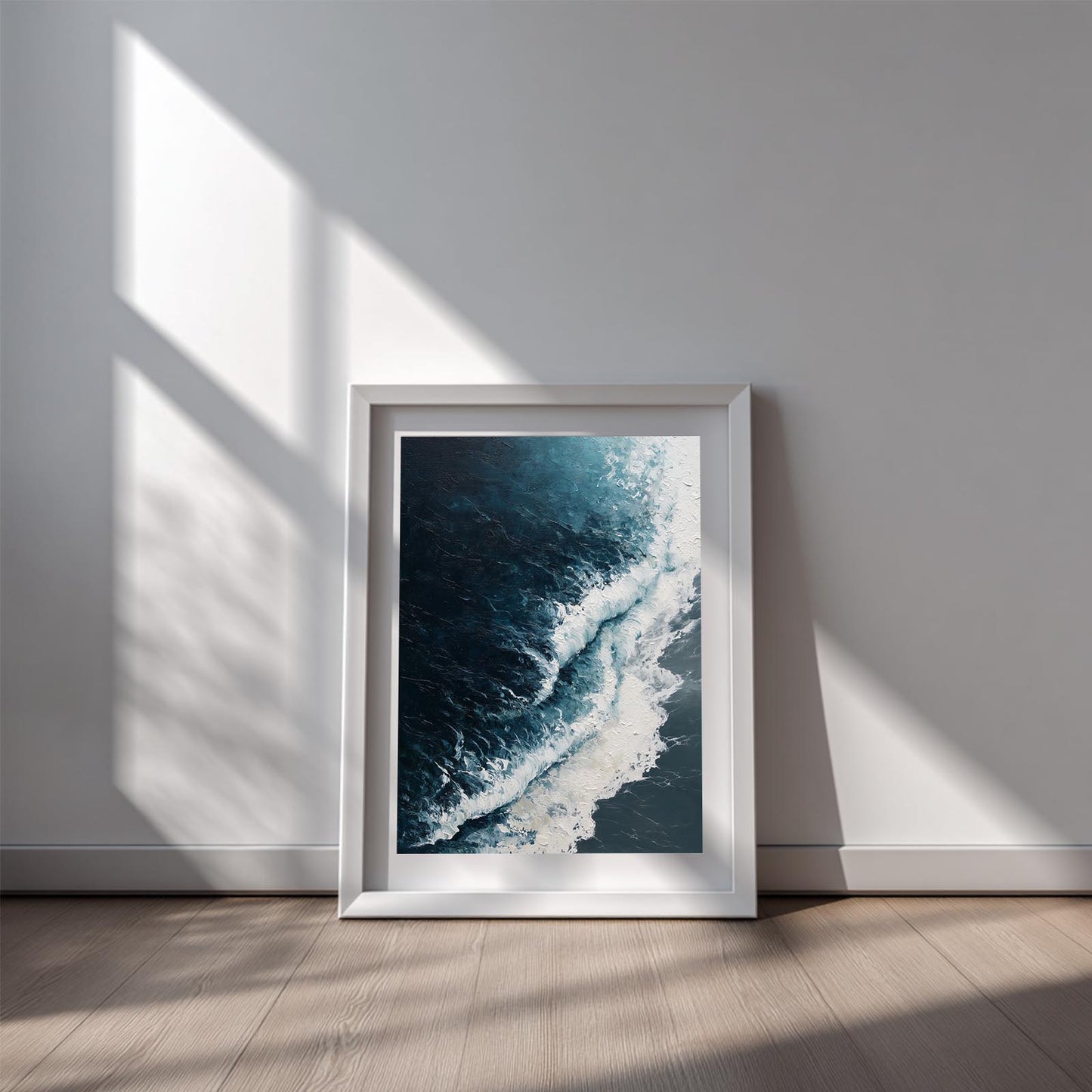 Abstract Black and White Waves