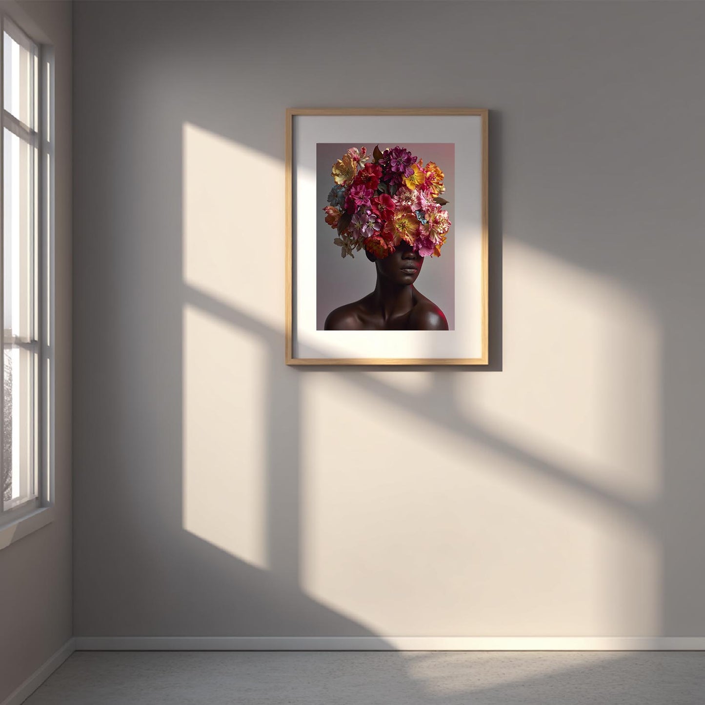 Africa Women Beautiful Flowers