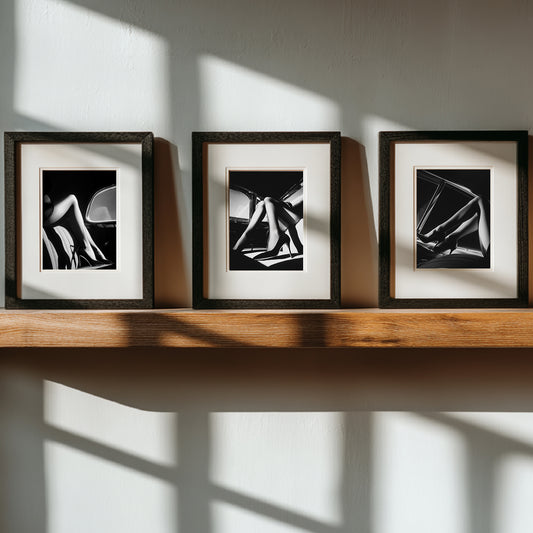 Modern Sexy Beautiful Girl Black and White Canvas Painting – Wall Art for Living Room Bedroom Decoration, Poster Print, Frameless