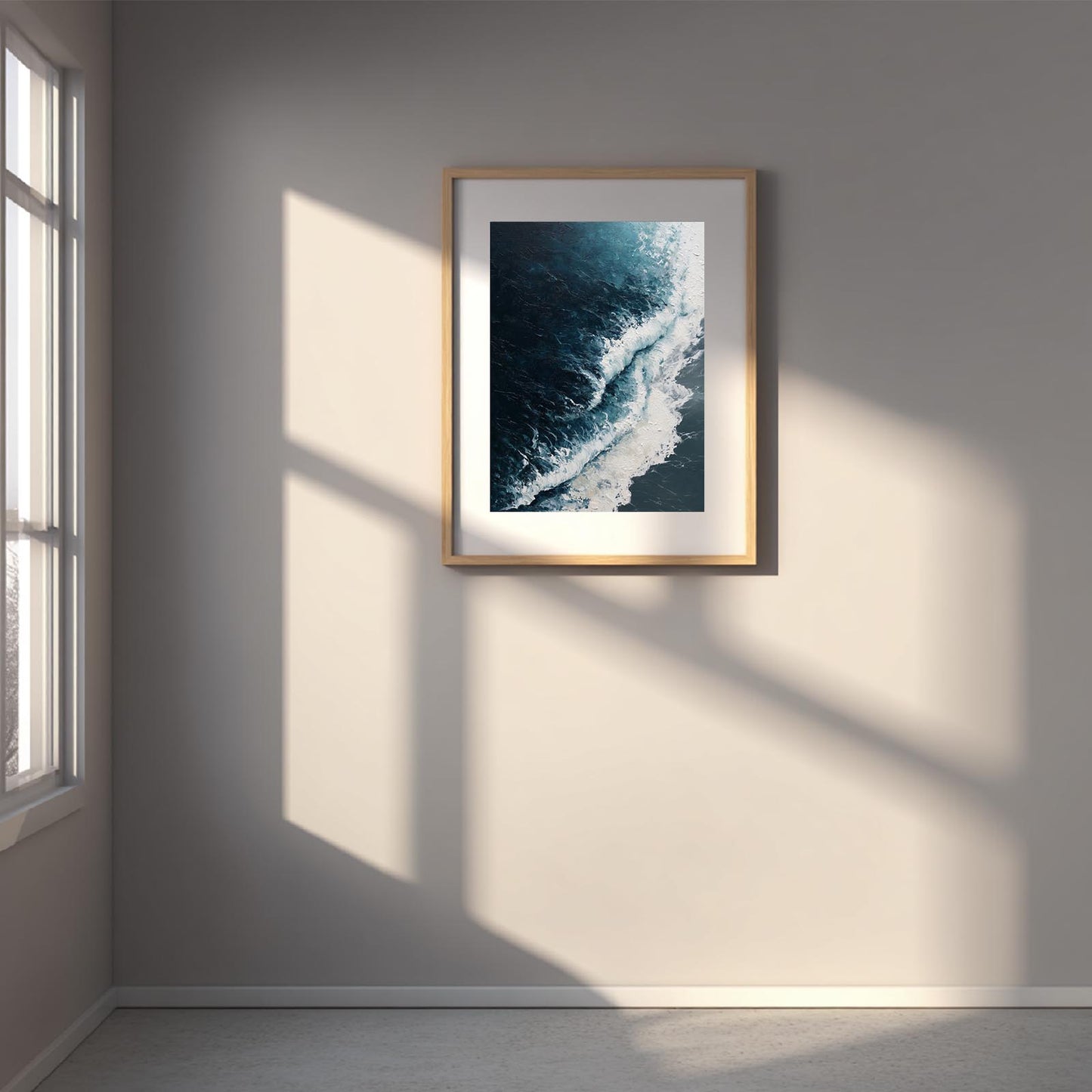 Abstract Black and White Waves