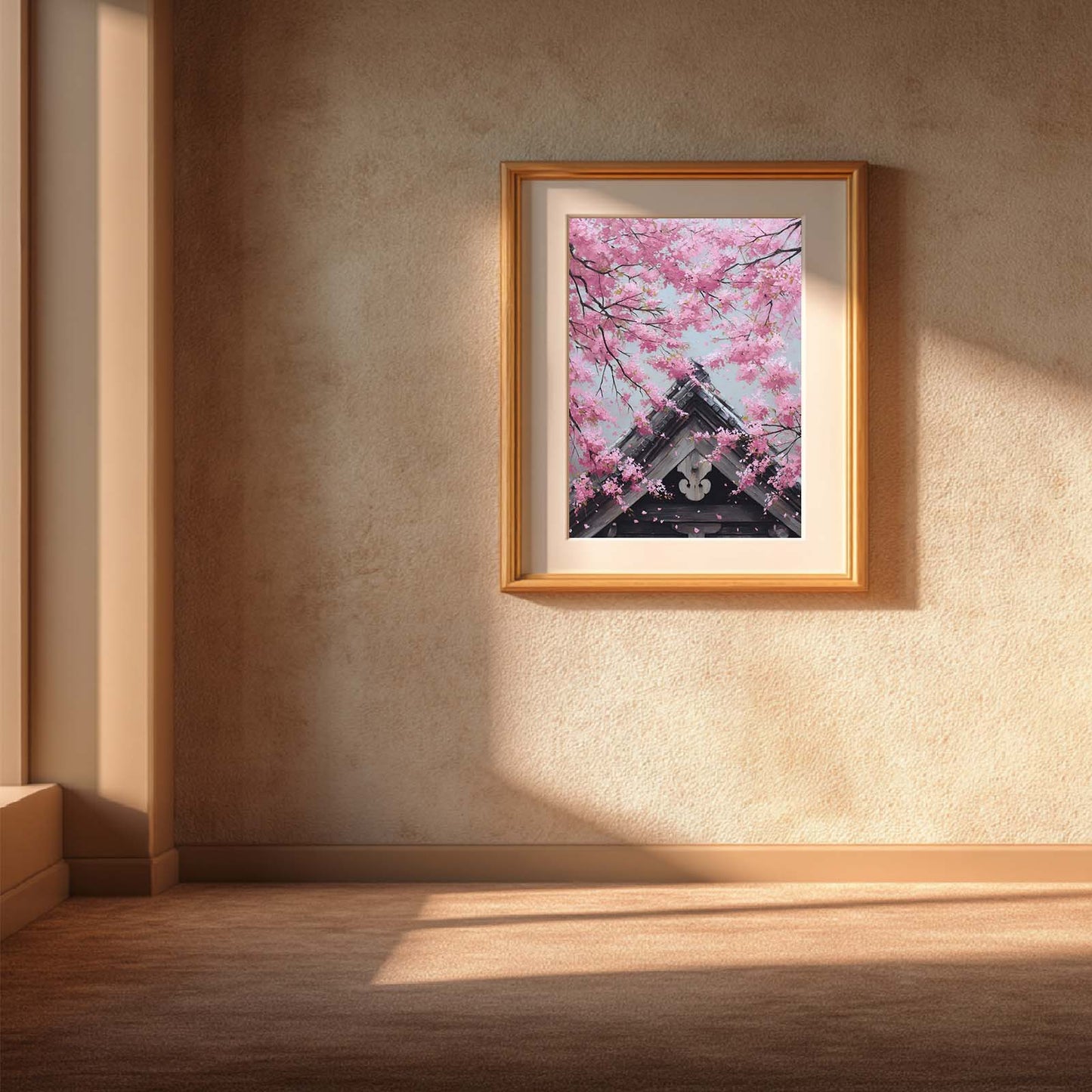 Japanese Style Spring Cherry Blossoms